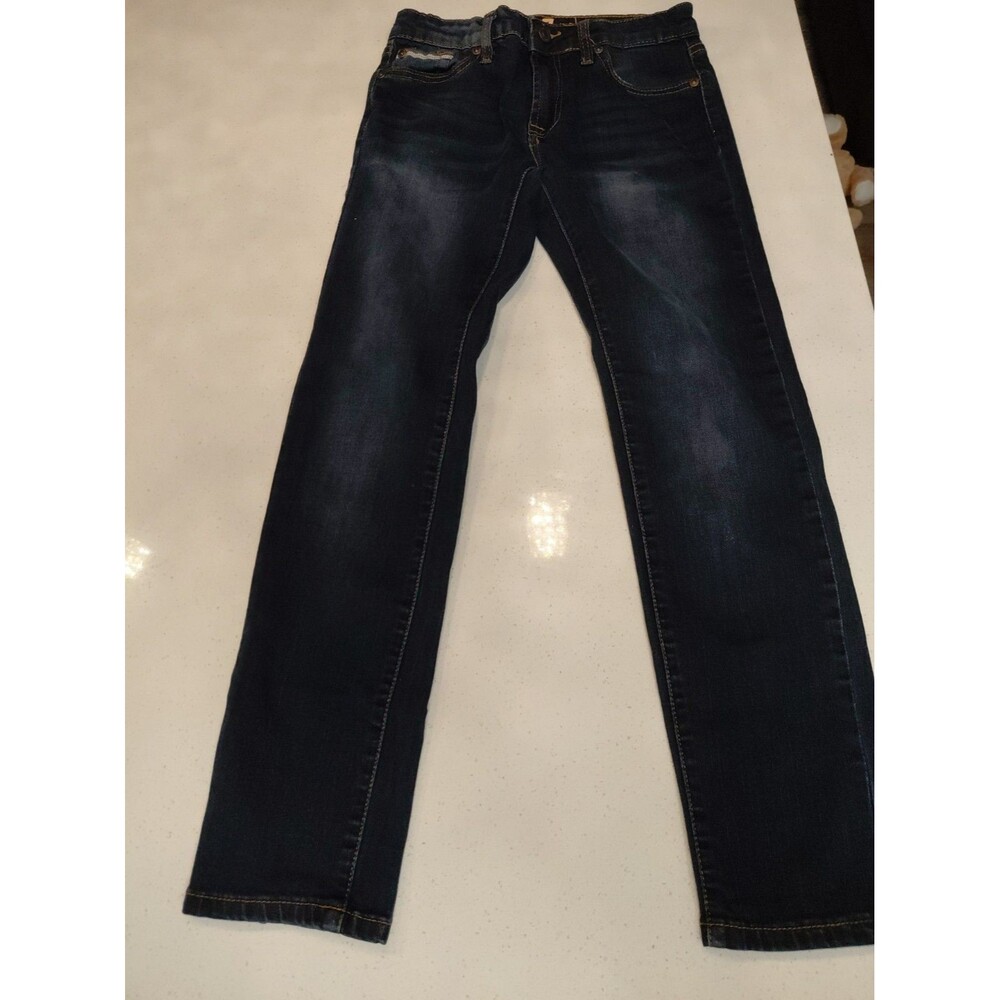 7 For All mankind Dark Blue Denim Paxtyn Skinny Jeans Youth Size 10 Juniors NEW